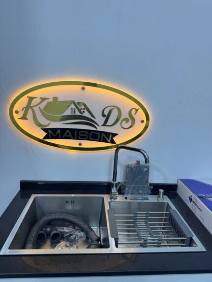 Evier de cuisine 82/45 inox 1ere choix